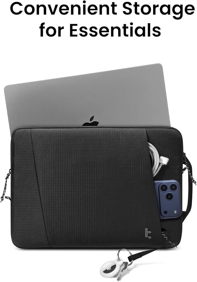 tomtoc Slim & 360° Protective Laptop Sleeve for 13-inch MacBook Air M5/A3449 (2026), M4/A3240, M3/A3113, M2/A2681 M1/A2337, Water-Resistant Case with CornerArmor, Fits 13" MacBook Neo & MacBook Pro