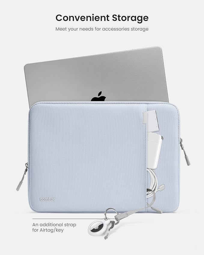 tomtoc 360° Protective Laptop Sleeve for 14-inch New MacBook Pro M5 Pro/Max (2026) A3426 A3427 A3434 M4/M3/M2/M1 A3112 A3401 A3185, Water-Resistant Laptop Case Fits Dell XPS 14 & 13.8" Surface Laptop