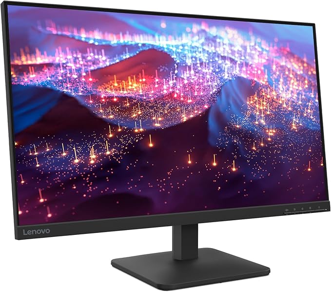 Lenovo L27-4e Monitor - 27" Flat IPS FullHD Display - 100Hz Refresh Rate - 4ms Response Time - HDMI 1.4 - VGA - Tilt Stand - Raven Black