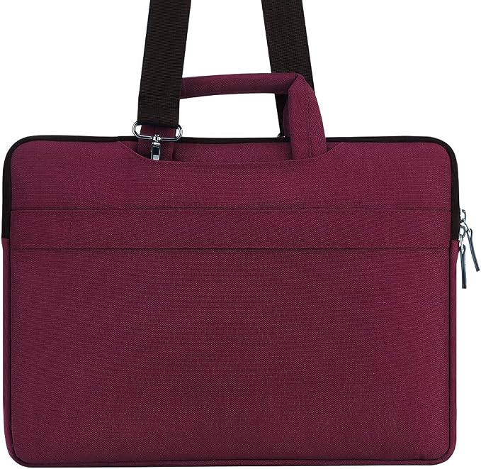 DOMISO 14 inch Laptop Messenger Shoulder Bag Tote Bag for Women for Men,Business Travel Work Computer Bag Chromebook Case Briefcase,Compatible with 15 inch MacBook Air/Pro,14 inch HP Dell ASUS,Fuchsia