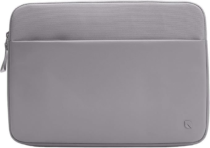 Incase A.R.C. Laptop Sleeve 14 Inch – MacBook Case with Faux Fur Lining, External Pocket – Fits MacBook Pro Air Lenovo Dell HP – Laptop Cover, Computer Case - Travel, Work, College - Grey