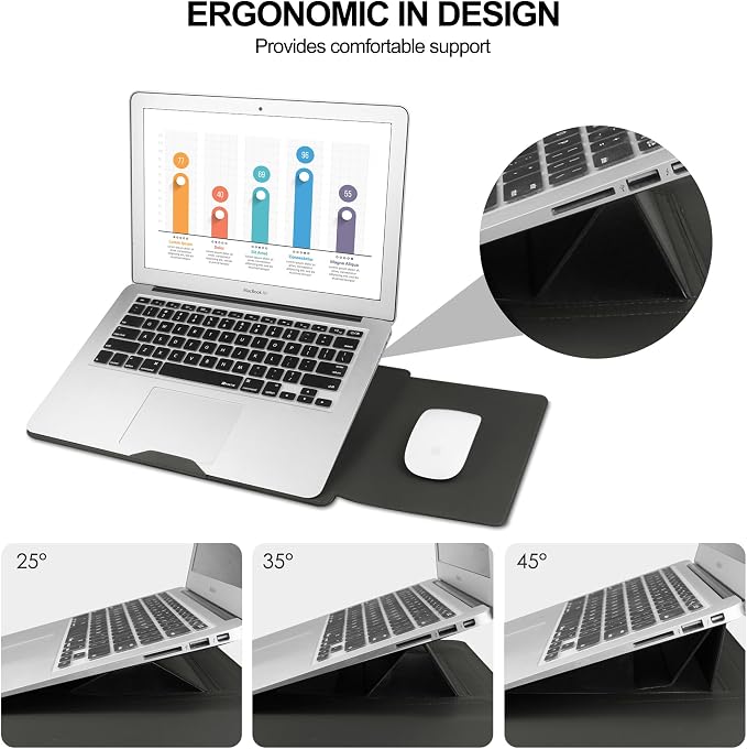 HoYiXi 15.6" Laptop Sleeve-Compatible with MacBook Pro 16/15.4'' MacBook Pro 15, Mac Air 15 - Waterproof Soft 15 16 inch pc case for HP, Dell, 15 inch Laptop Sleeve case,Grey