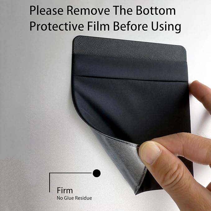 2-Pocket SSD Holder for Laptop,Adhesive Pouch,Portable Hard Drive Sleeve for Laptop,Compatible with External 2.5" HDD, Magic Mouse, Externa Hard Drive,USB Cable and More Holder - Black