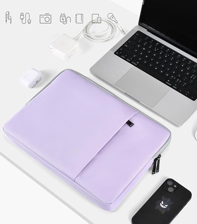 17 inch 360° Protective Laptop Case Sleeve for HP 17 inch Laptop, HP Envy 17, Pavilion 17, OmniBook 7, ASUS/Dell/Acer/Lenovo/LG/MSI Shockproof Water-Resistant Computer Bag with Accessory Pocket