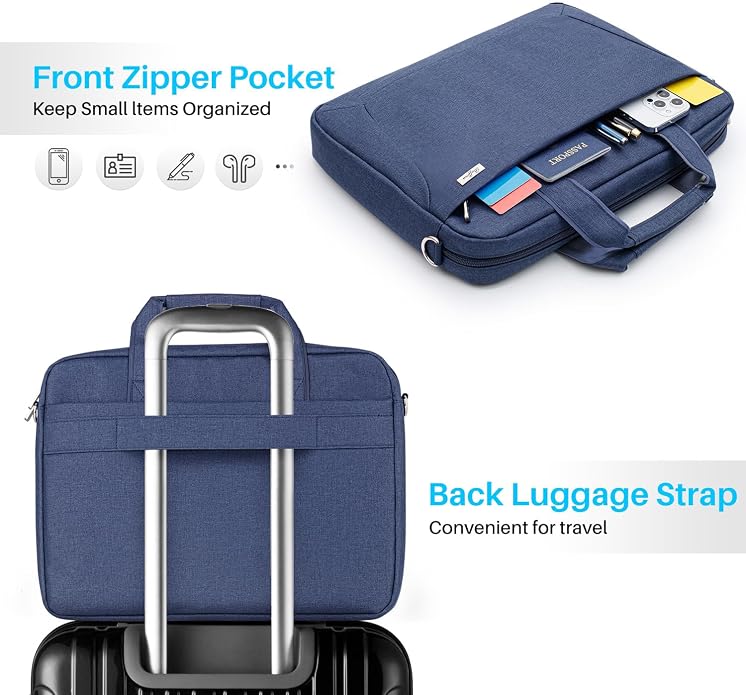 BAFFINA Laptop Shoulder Bag 15.6 16 17.3 Inch for Men Women,Waterproof Computer Carrying Case Messenger Bag Briefcase Work