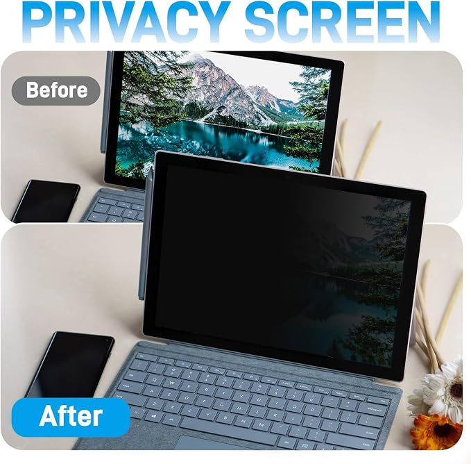 Privacy Screen for Microsoft Surface Laptop Studio 2 14.4 inch Protector Fully Removable Anti Spy Anti Glare Blue Light Filter Reusable Anti Peek Privacy Screen