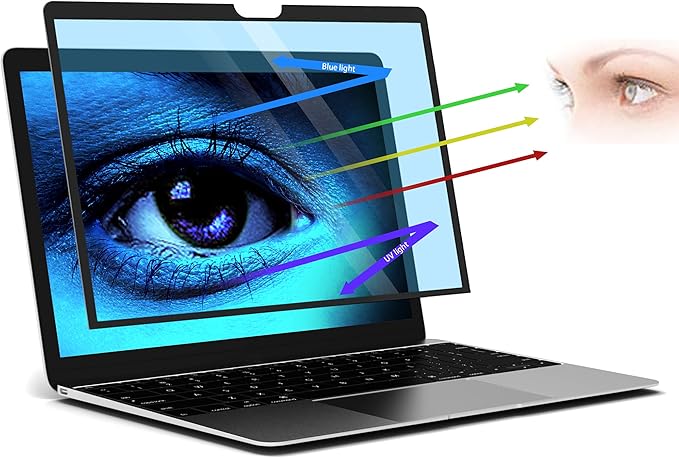 FILMEXT for MacBook Pro 16 inch 2019 Anti-Glare Anti-Blue Light Screen Protector Filter, Eye Protection Blue Light Blocking Filter Compatible with MacBook Pro 16 inch 2019-2020 (A2141) Only