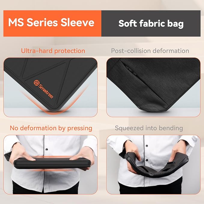Smatree MS77T Hard Protective 14-15.6 inch Laptop Sleeve Case Compatible for Lenovo Yoga Slim 7i Aura, IdeaPad 5a 2-in-1,for ASUS ExpertBook B2 Flip/B2, for Apple MacBook Air M4 2025/2024 M3/2023 M2