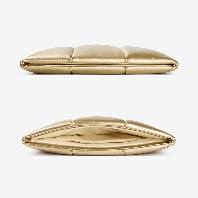 Comfyable Puffy Laptop Sleeve 13 Inch 14 Inch, Puffer Laptop Carrying Case, Pillow Case Compatible with MacBook Air M4 2025 M3 M2 M1, MacBook Pro M5 M4 Pro/Max, Gold