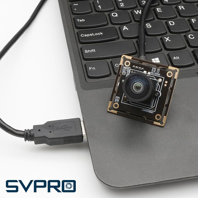 SVPRO 5MP 30FPS USB Camera Module with M12 Lens 120 Degree Wide Angle Webcam Board IMX335 Low Light Computer Vision Industrial Camera for PC,Raspberry Pi, Jeston Nano