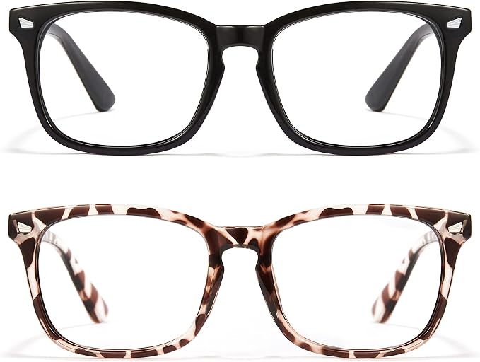 Cyxus Blue Light Glasses Men Women Reduce Eye Strain UV Blocking for Office Work Computer Screen 8082