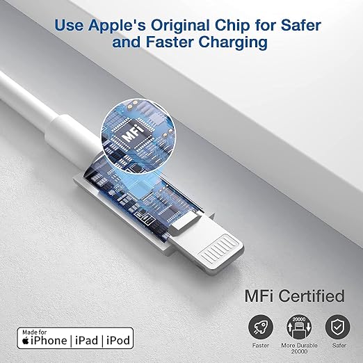 iPhone 14 13 12 11 Fast Charger [Apple MFi Certified] 2Pack PD USB C Wall Charger Type C Power Adapter Lightning Cable Cord Compatible with Apple iPhone 14/13 Pro/13/12/11/11Pro Max/XS/XR/X/8/SE/iPad