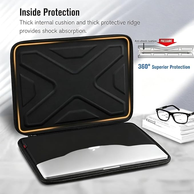 SITHON Hard Shell Laptop Sleeve for 13-inch MacBook Neo A18 Pro 2026 (Model A3404), Shockproof Protective Computer Carrying Bag, Great for Work Travel Study Daily Use