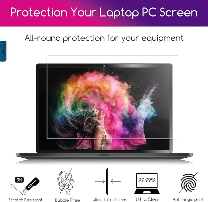 KEANBOLL HP Laptop 16-Inch Tempered Glass Screen Protector Compatible with HP OmniBook 3 16丨OmniBook 5 16/OmniBook 7 16/OMEN 16/Envy 16/Spectre 16/ZBook 16 & EliteBook 16 (G11/G10/G9) Series 16"