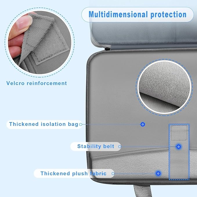ZINZ Expandable Laptop Case 15.6 Inch Sleeve, Protective Carrying Case Compatible with MacBook Neo 16", MacBook Pro 16"/15.4", Dell XPS 16" and Most 15" 15.6" 16" Notebook，MG01Y01