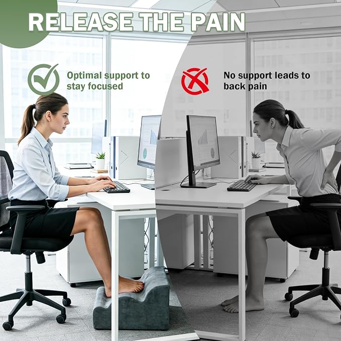 Foot Rest for Under Desk Used to Support The Feet Multi-Functional Three-Layer Footstool with Ergonomic Design