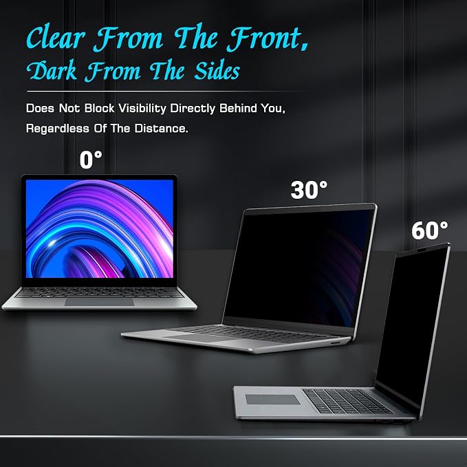PYS Magnetic Privacy Screen for Microsoft Surface Laptop 5/4/3/2/1 - Detachable 13.5 Inch Privacy Screen Protector, Matte Finish Anti-Glare