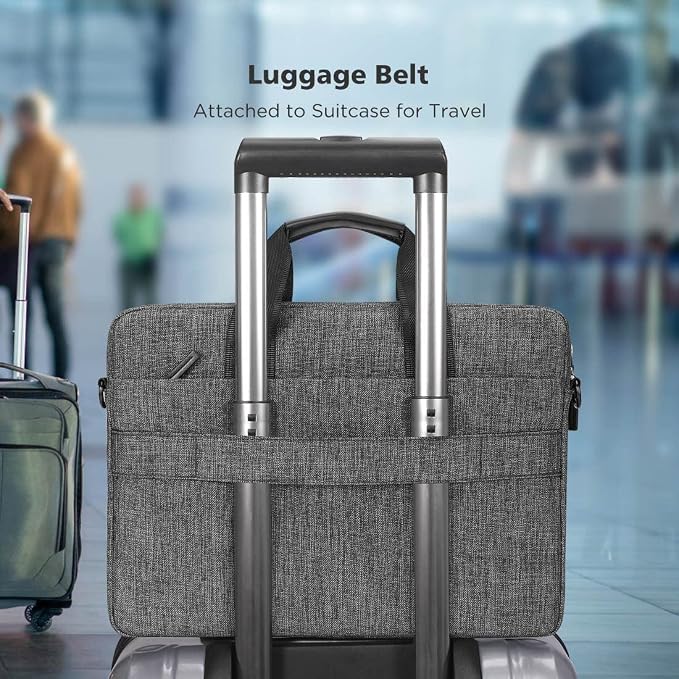 KIZUNA Laptop Bag Case 17 Inch Computer Shoulder Sleeve Briefcase for LG gram 17 2022 /Dell G7/17.3" HP ProBook 470/Lenovo Ideapad 700/DELL Precision 7710/Predator PH717-71-746,Grey