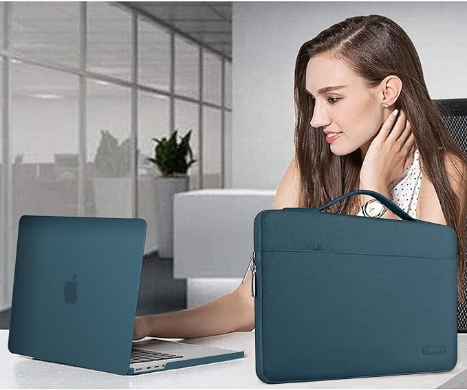 MOSISO Compatible with MacBook Pro 14 inch Case M5 2026 M4 M3 M2 M1 2025-2021 A3427 A3426 A3434 A3112 A3185 A3401 A2918 A2992 A2779 A2442, Case&Bag&Keyboard Skin&Webcam Cover&ScreenFilm, Deep Teal