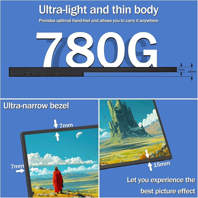 Portable Monitor Touchscreen 15.6" 2.8K Laptop Screen Extender 2880x1620,100Hz,100％sRGB,w/45° Adjustable Stand,mini HDMI USB-C Computer Display for Laptop PC Phone Mac