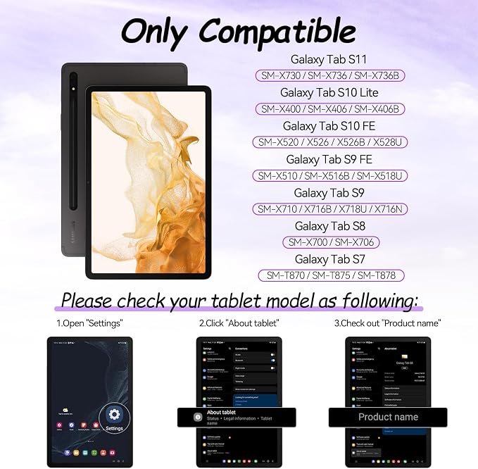 IPROKKO 2 Pack Anti Blue Light Screen Protector for Samsung Galaxy Tab S11/S10 Lite/S10 FE/S9 FE/S9/S8/S7(11 Inch/10.9in), Matte Anti Glare Harmful Light Filter Eye Protection Cover, Bubble Free Easy Install