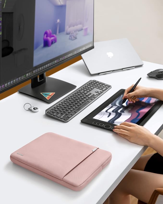tomtoc 360° Protective Laptop Sleeve for 14-inch New MacBook Pro M5 Pro/Max (2026) A3426 A3427 A3434 M4/M3/M2/M1 A3112 A3401 A3185, Water-Resistant Laptop Case Fits Dell XPS 14 & 13.8" Surface Laptop