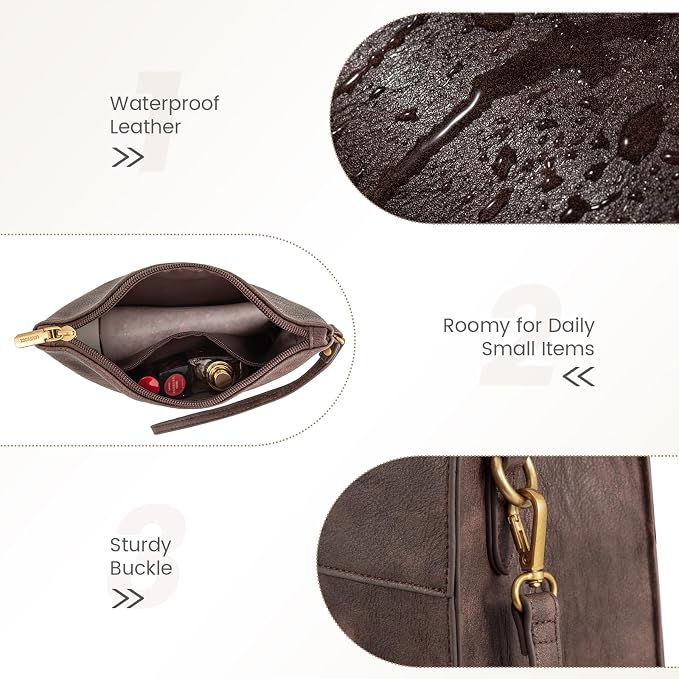 LOVEVOOK Laptop Bag for Women, 15.6 Inch Laptop Tote Bag, Vintage Leather Work Bags for Women, Waterproof Computer bag with Clutch Purse, Large Capacity Briefcase, Business Office Bag | Two-piece set