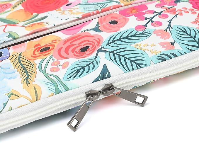 Floral Pattern Laptop Sleeve Case Cover with Pocket for MacBook Pro 14 inch and 14 inch-14.4 inch HP, Lenovo, Dell, ASUS, Acer Notebook Computer