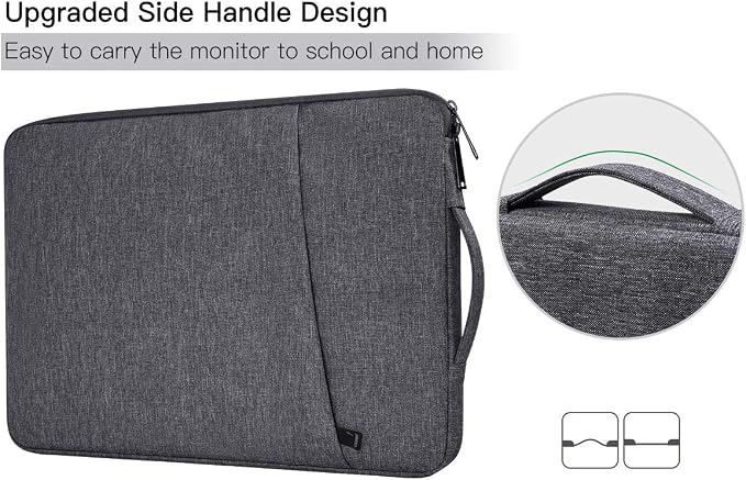 Portable Monitor Case 17.3 Inch, Carrying Computer Bag Compatible with ASUS ViewSonic Portable Monitor, Space Grey