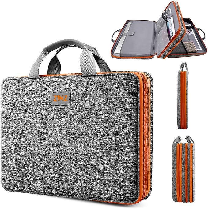 ZINZ Expandable Laptop Case 15.6 Inch Sleeve, Protective Carrying Case Compatible with MacBook Neo 16", MacBook Pro 16"/15.4", Dell XPS 16" and Most 15" 15.6" 16" Notebook，G01OG01
