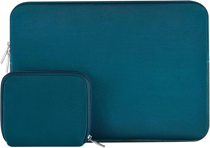MOSISO Laptop Case 15 inch, 15 inch Laptop Sleeve Bag Compatible with MacBook Air M5 A3448 M4 A3241 M3 A3114 M2 A2941 2026-2023, Dell XPS, Neoprene Computer Sleeve Bag with Small Case, Deep Teal