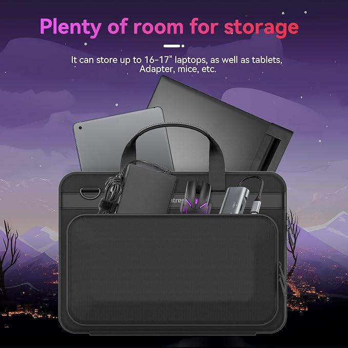 Smatree Heavy Duty Hard Carry Case Compatible for 16 inch ASUS ROG Zephyrus G16 2025 GU605/G16 2026 GU606/Duo 2026 GX651, for ROG Strix SCAR 15 2022 G533/Strix G15 2022 G513, Handbag (A800)