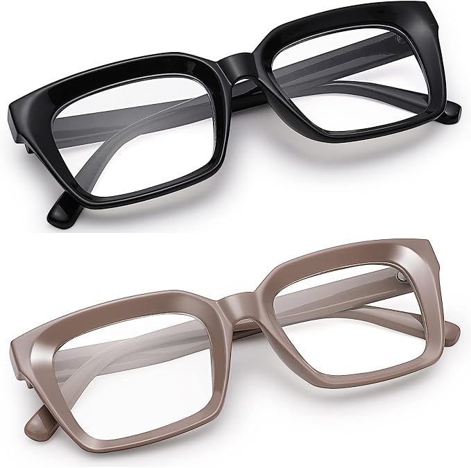 COASION Blue Light Blocking Eyeglasses Classic Thick Square Rim Frame Eyewear for Women Men