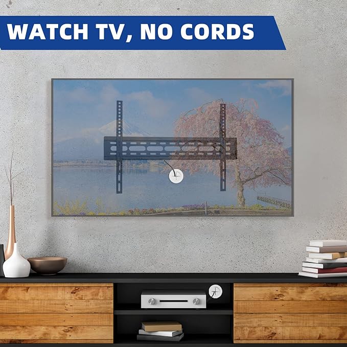 Riozoo TV Wire Hider Kit for Wall Mount TV, White in Wall Cable Management Kit, Includes 2-3/8"(60mm Hole) 2 Pass Throughs and Hole Saw Drill Attachment for Easy Install(Black) (RO-YCX-2P-BK)