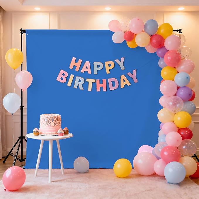 6x9FT Royal Blue Screen Backdrop for Photography, Solid Blue Photo Background for Boys Girls Portrait Photoshoots Booth Video Studio