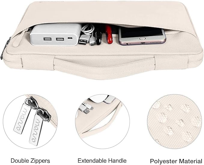 MOSISO Compatible with MacBook Air 13 inch Case M5 2026 M4 2025 M3 M2 2024-2022 A3449 A3240 A3113 A2681,Hard Shell&Sleeve Bag&Keyboard Skin&Webcam Cover&ScreenFilm for MacBook Air 13.6, Beige