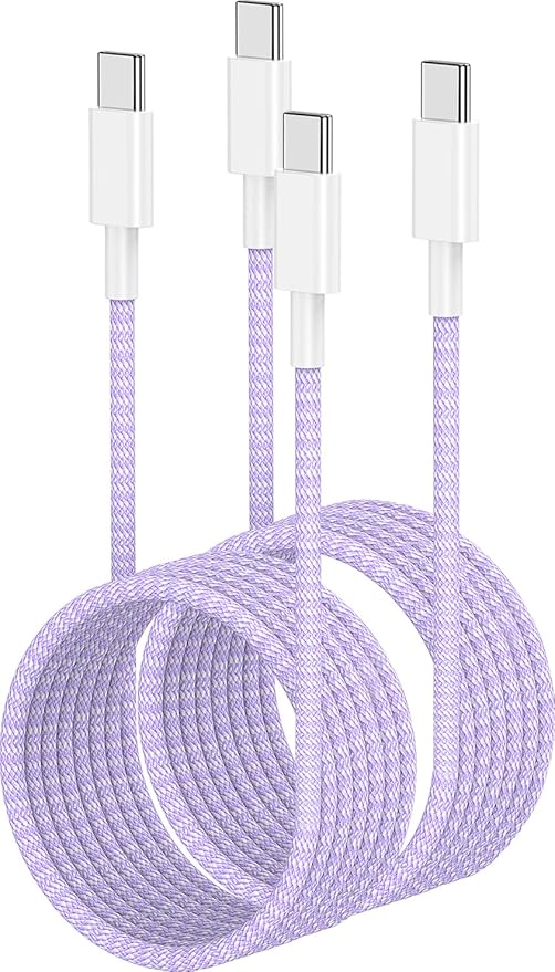 USB C to C Charger Cable 10ft, 60W Type C to C Fast Charging Cable Cord Long for Apple iPhone 17 Pro Max/17 Air/16 Pro Max/16 Pro/15 Plus/15 Pro Max/MacBook 2021/2020/2019,iPad Pro/Mini/Samsung Galaxy