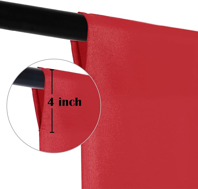 Sugargirl 8FTX10FT Bright Red Screen Backdrop Background for Photography, Polyester Photo Backdrop for Photoshoot, Party, Video and Television (1 Panel)