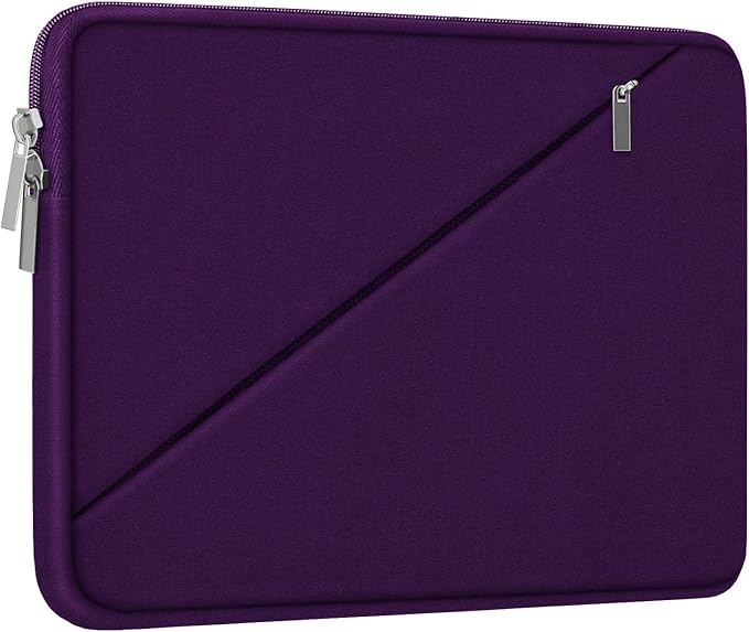 Laptop Case 15.6 inch, Traveling Carrying Computer Bag with Zippered Pocket, Shockproof Protective Laptop Sleeve Compatible for Apple Notebook, HP, Dell, Acer, Asus, Lenovo, Purple