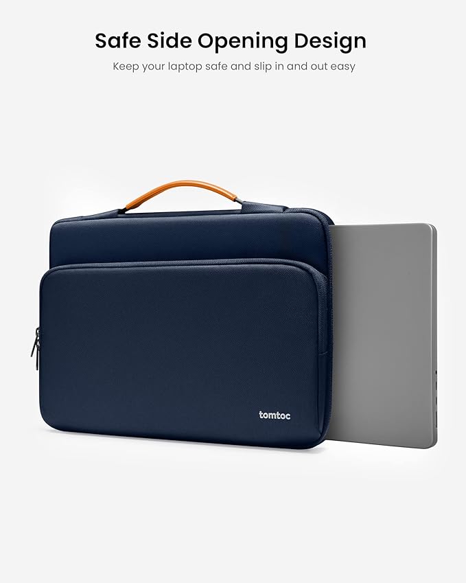 tomtoc 360 Protective Laptop Carrying Case for 13-inch New MacBook Air M5/A3449(2026), M4/A3240, M3/A3113, M2/A2681 M1/A2337, 13“ MacBook Neo/Pro, iPad Pro M5 & iPad Air M4, Water-Resistant Laptop Bag