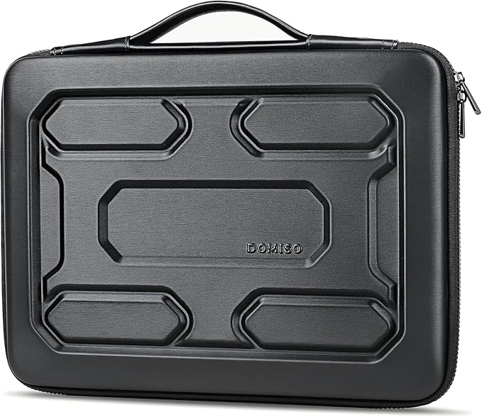DOMISO 18 inch Laptop Sleeve with Handle Shockproof Computer Bag Waterproof EVA Protective Carrying Case for 17.3" MSI GS73VR Stealth Pro/HP Envy 17/LG Gram 17"/ROG Strix GL702VS, Black