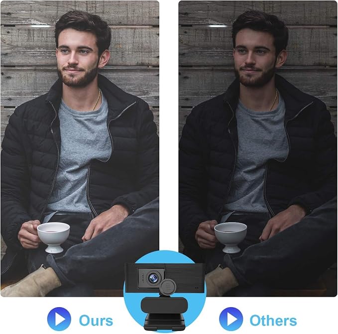 Anivia Upgraded Full HD 1080P Webcam with USB Plug, Privacy Cover- Computer Web Camera for Video Calling and Recording, PC Desktop or Laptop, Wide Angle 1080p Streaming Camera