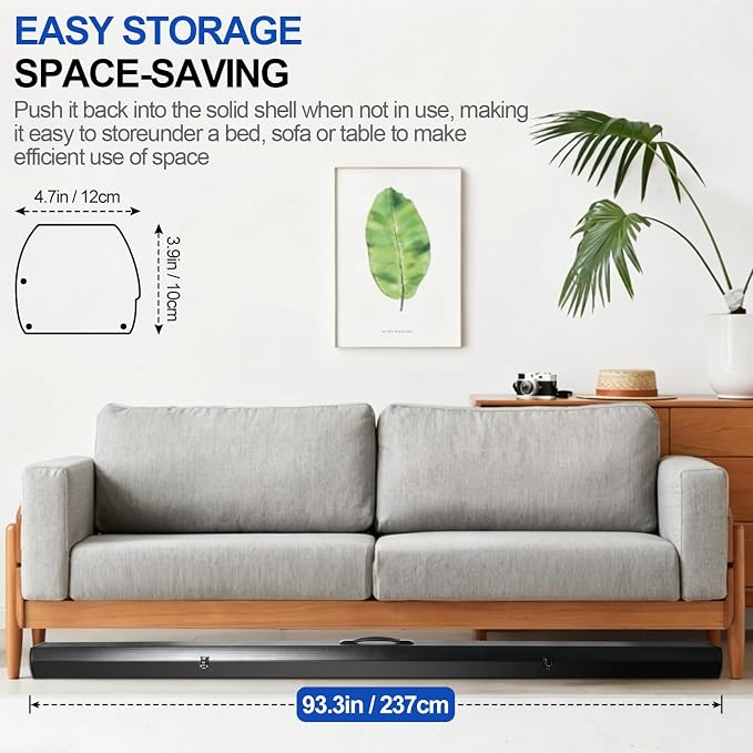FUDESY 78.7 x 90in Large Collapsible Blue Backdrop Screen, Portable Retractable Pull Up Panel Wrinkle-Resistant Photo Background for Streaming, Video Conference, Photographic Studio