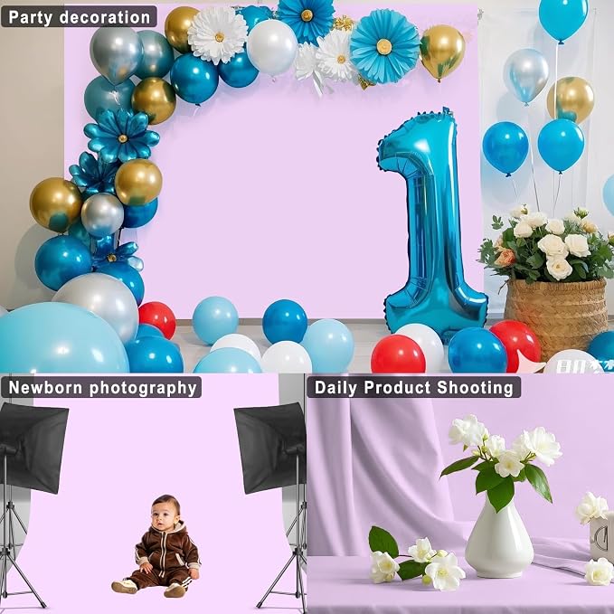 Light Purple Backdrop for Photoshoot Professional Photo Backdrop Background Curtain for Product Photography Portraits Wedding Party Live Streaming Video Recording 10X20 FT