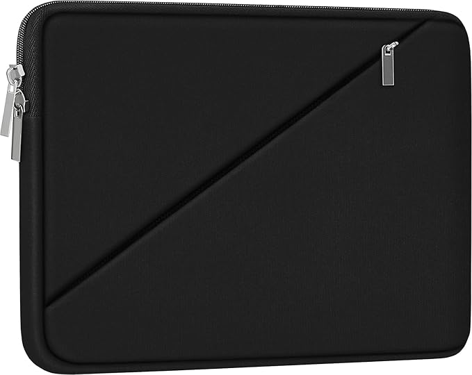 Laptop Sleeve 14 Inch, Shockproof Protective Computer Cover with Accessory Pocket, Traveling Carrying Bag Laptop Case Compatible for 14 Inch MacBook Air/Pro, HP, Dell, Asus, Acer, Lenovo, Black