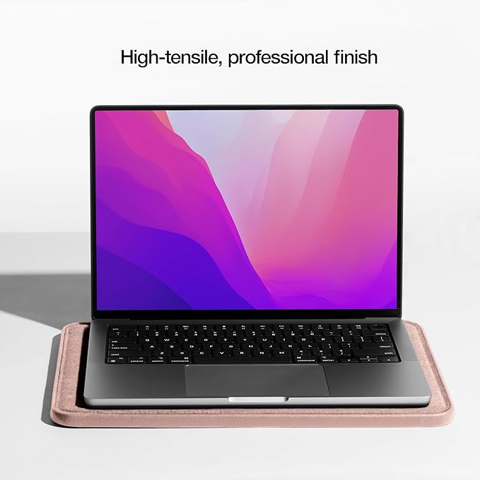 Incase ICON Sleeve with Woolenex - MacBook Air 13 inch Case - M5 2026, M4 2025, M3 M2 2024-2022 - Fitted MacBook Case, Laptop Sleeve, Hard Cover, Durable, Lightweight - Blush Pink