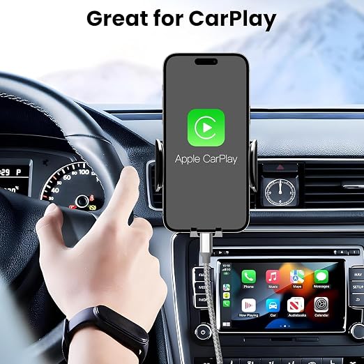 KYEHD USB C Cable，3 Pack 10FT 60W Fast Charging USB C to USB C Cable, Durable Type C Charger Cable for iPhone 17/16/15/iPad MacBook CarPlay and More-Grey White