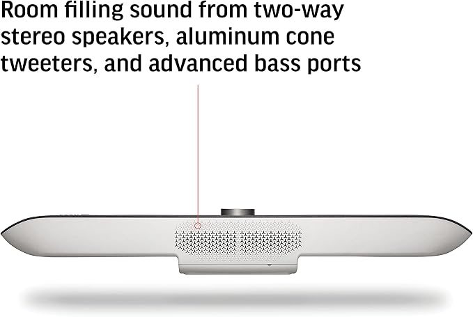 Poly Studio X70 Video Bar + TC8 Touch Controller (Plantronics + Polycom) - 4K Audio & Video Conferencing for Large Conference Rooms - Camera, Speakers, Mics - Works with Teams, Zoom & More (Renewed)