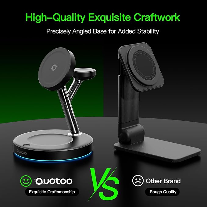 New 3 in 1 Charging Station for Apple Compatible with Magsafe Charger Stand for iPhone 17 16 15 14 13 12 Wireless Charging Station for AirPods Wireless Charger for iWatch Series