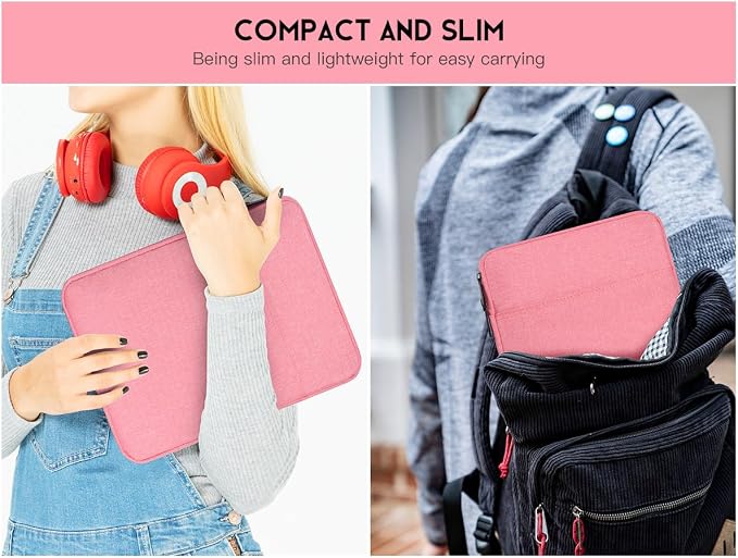 Tablet Sleeve Case for 11 inch iPad Pro M5 M4, iPad Air M2 M3 M4(2026), A16, 10.9 inch, 10.2, 10.5 Pro/Air, Galaxy Tab A9+ Padded Carrying Sleeve, Fit Apple Magic Keyboard